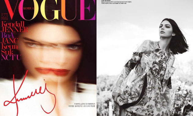 Vogue Korea cover and editorial — Kendall Jenner in the Brashy Studios Crystalline jacket