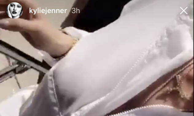 Kylie Jenner's own Instagram story — landing at Coachella in Brashy Studios